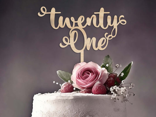 21st Birthday Cake Topper, 21 Birthday Cake Sign
