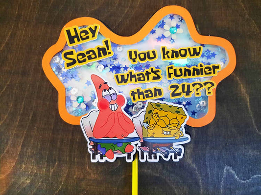 Spongebob 3D Shaker Birthday Cake Topper
