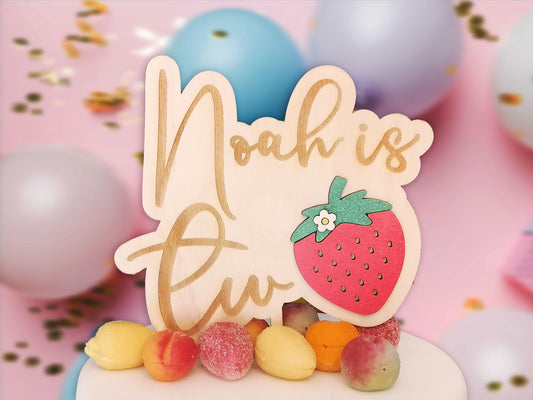 Baby Sweet Two Birthday Cake Topper, Second Birthday Topper