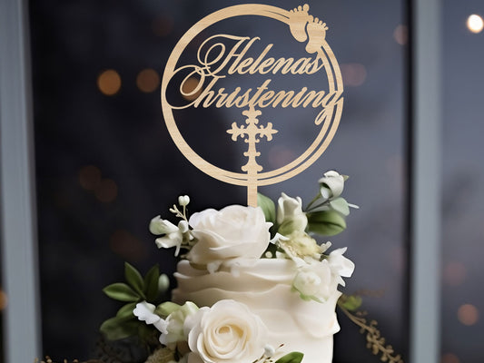 Christening Cake Topper for Christening Cake