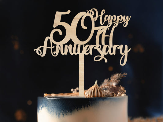 Happy Anniversary Cake Topper