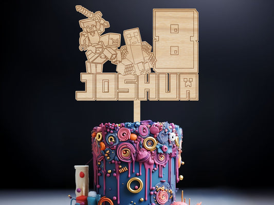 Cake Topper Minecraft for Birthday Ireland