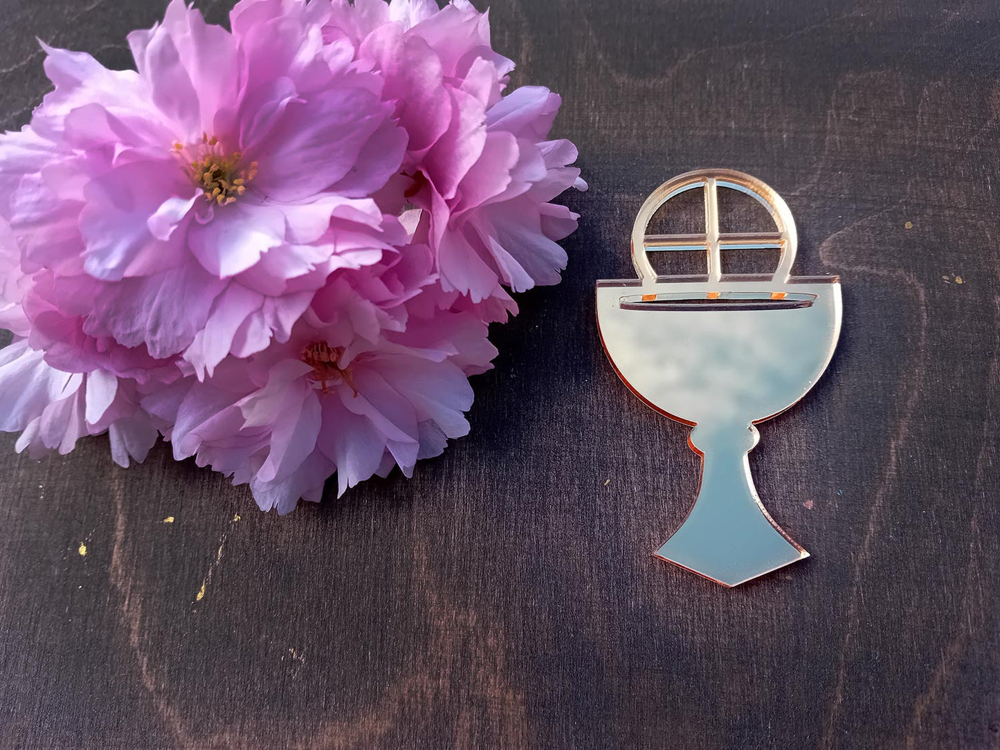 Chalice Acrylic Front Cake Topper