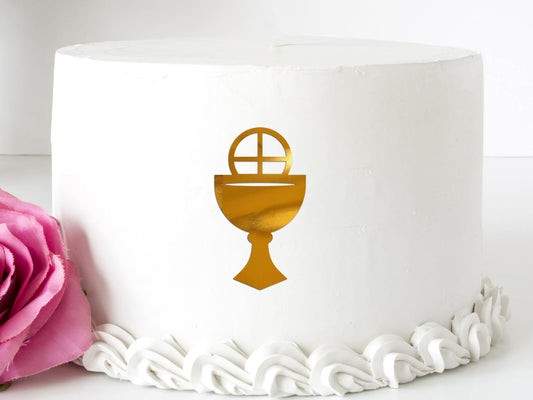 Chalice Acrylic Front Cake Topper