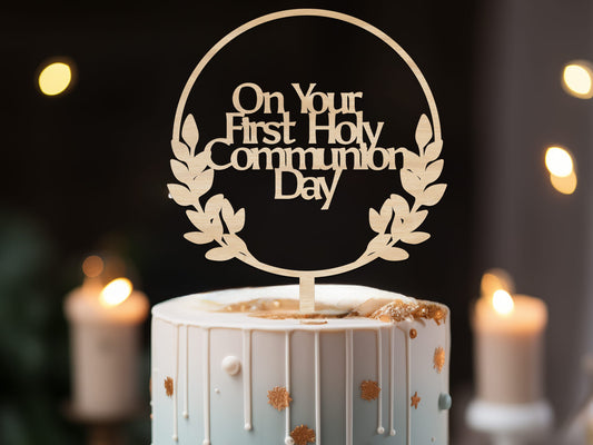 Non-Personalized Communion Cake Topper
