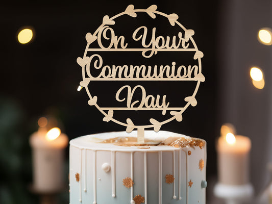 Non-Personalized Communion Cake Topper
