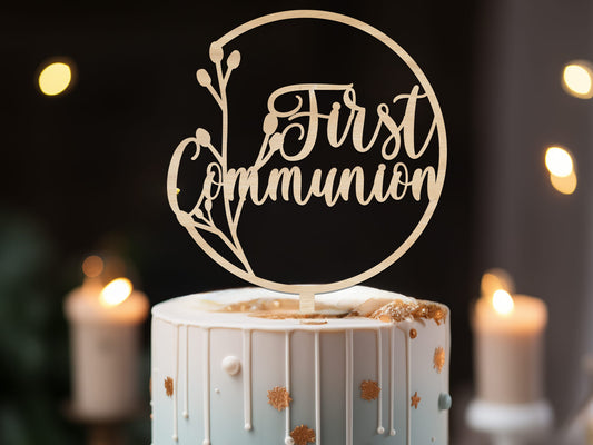 Non-Personalized Communion Cake Topper