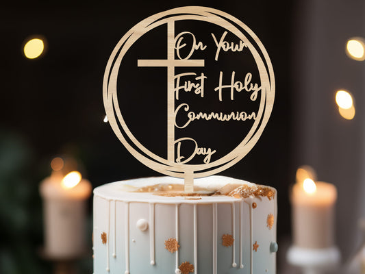 Non-Personalized Communion Cake Topper