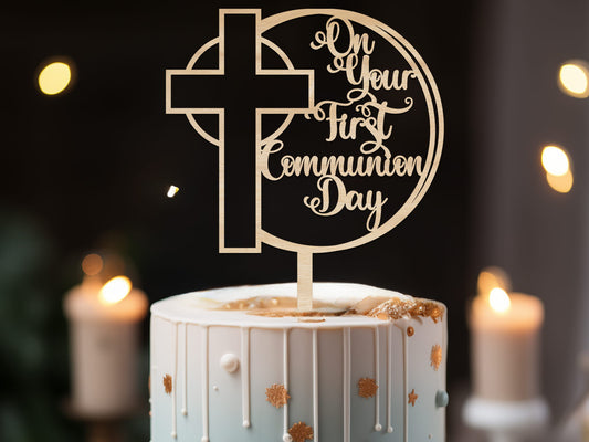 Non-Personalized Communion Cake Topper