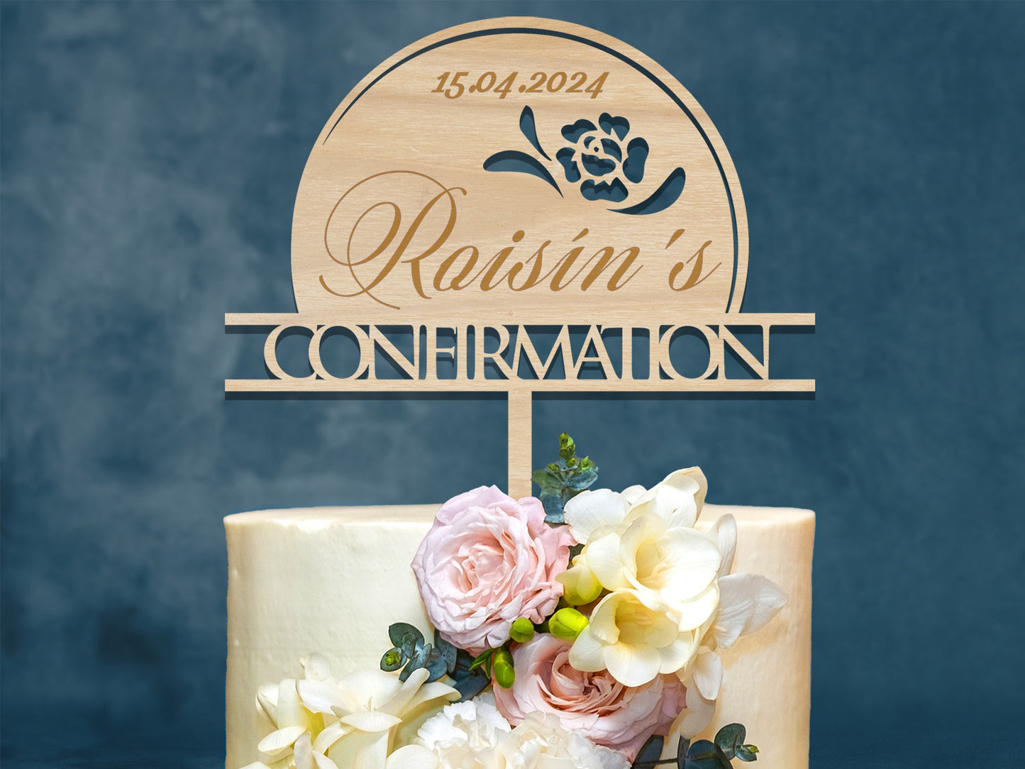 Confirmation Engraved Cake Topper Ireland Dublin Cork