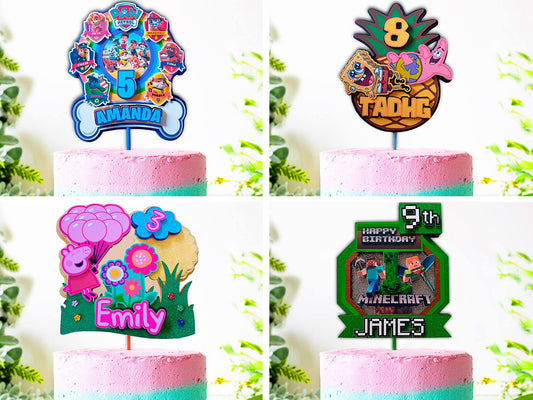 Custom Personalised 3D Cake Topper