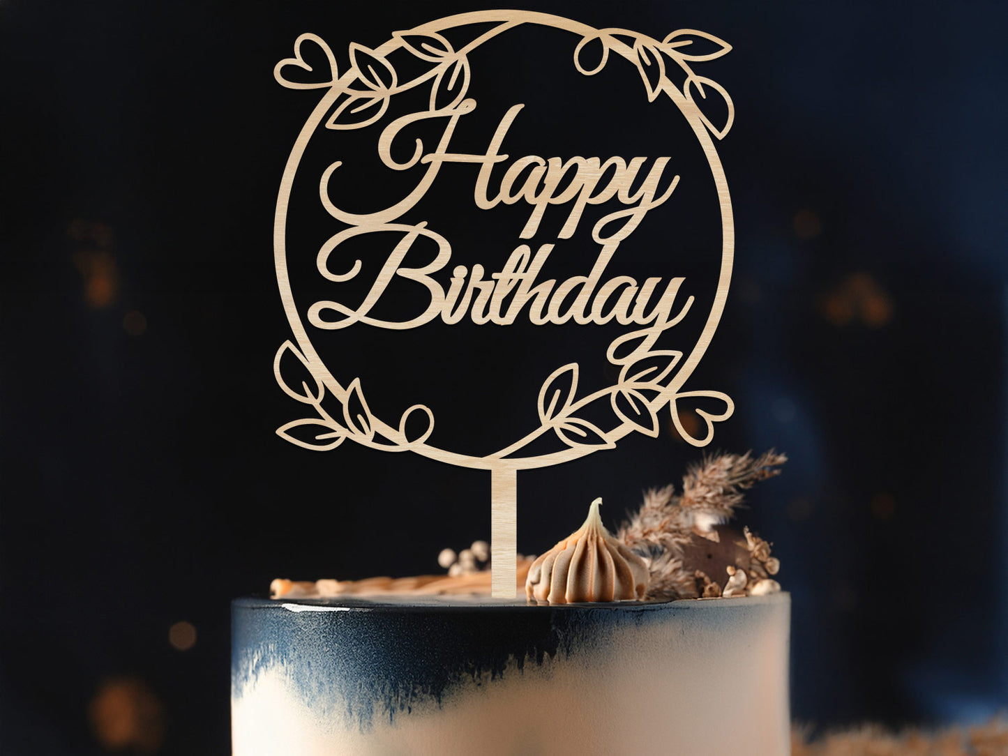 Happy Birthday Cake Topper
