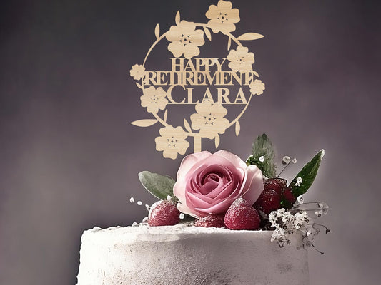 Happy Retirement Cake Topper