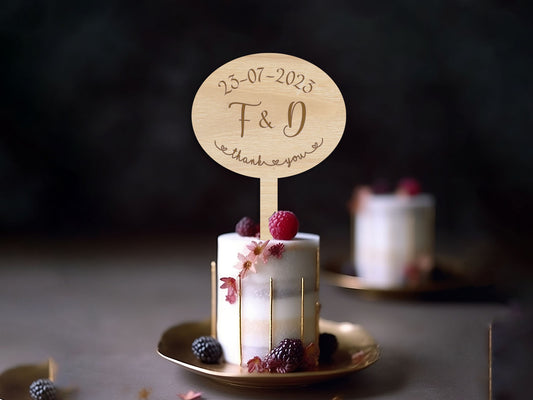 Thank You Mini Wedding Cake Topper