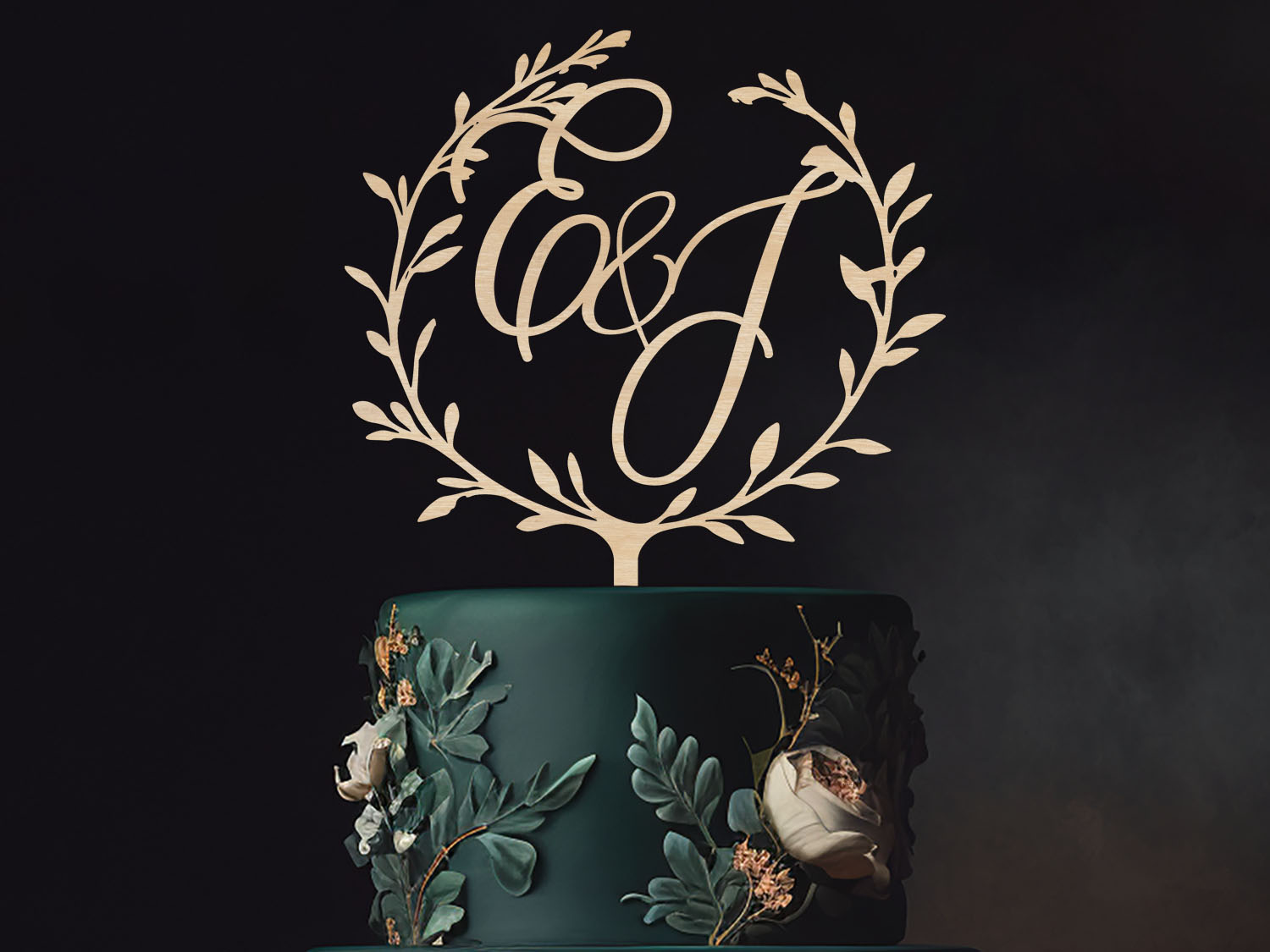 Initials Wedding Cake Topper