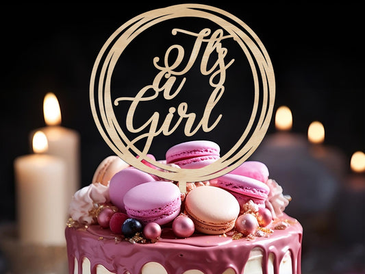It's a Girl Cake Topper Ireland