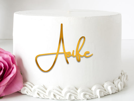 Acrylic Name Charm Topper Style1