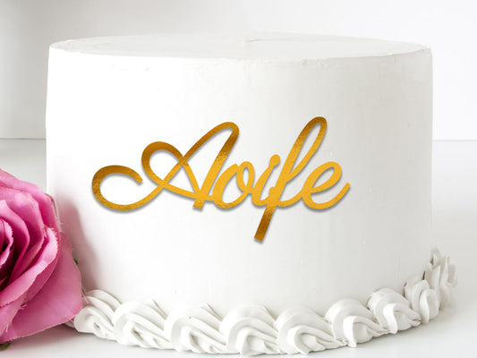 Acrylic Name Charm Topper Style4