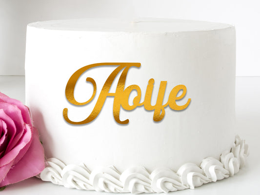 Acrylic Name Charm Topper Style5