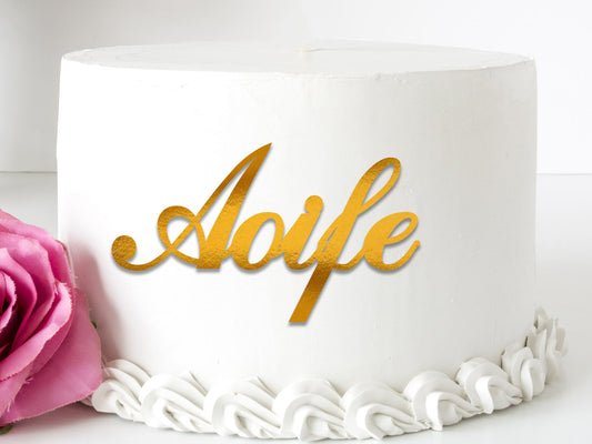 Acrylic Name Charm Topper Style9