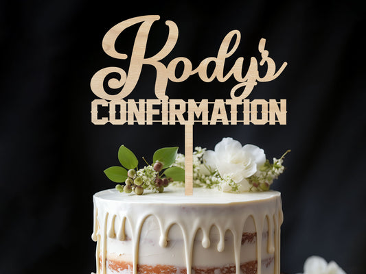 Name Confirmation Cake Topper Ireland