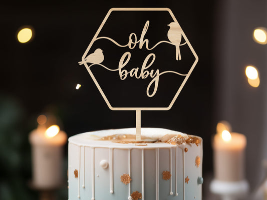 Oh Baby Cake Topper Ireland