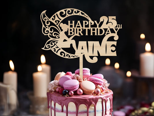 Fairy Personalised Birthday Cake Topper