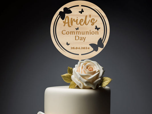 Personalised Communion Day Cake Topper Ireland