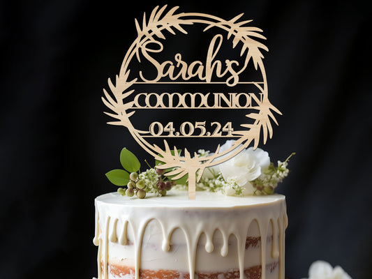 Personalised Holy Communion Cake Topper