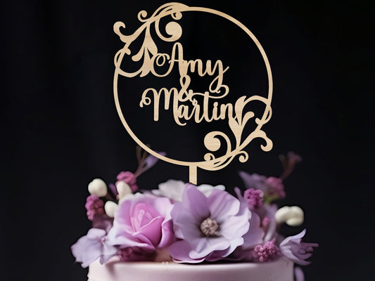 Rustic Classic Wedding Cake Decoration Topper