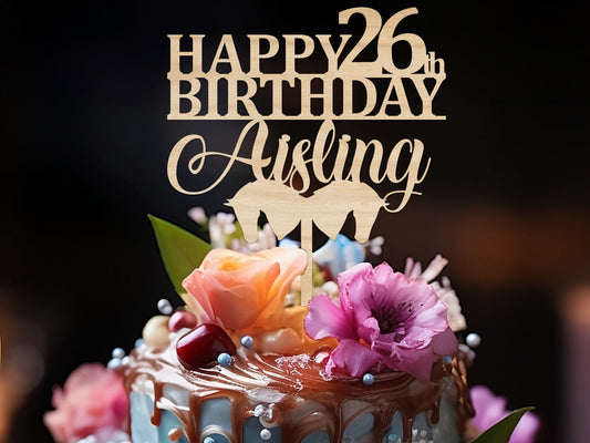 Silhouette Horses Birthday Cake Topper