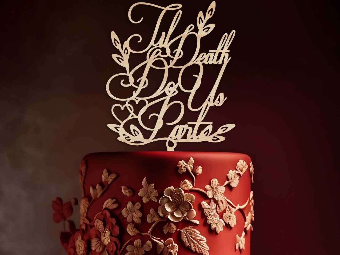 Till Death Do Us Part Wedding Cake Topper