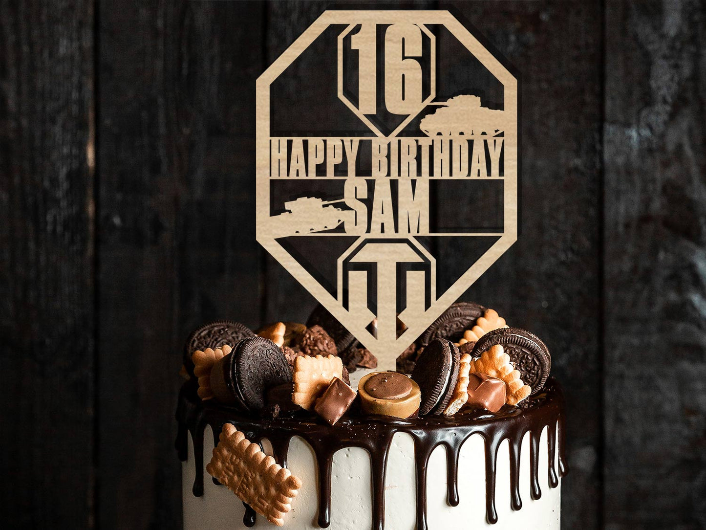 World Of Tanks Birthday Cake Topper Ireland