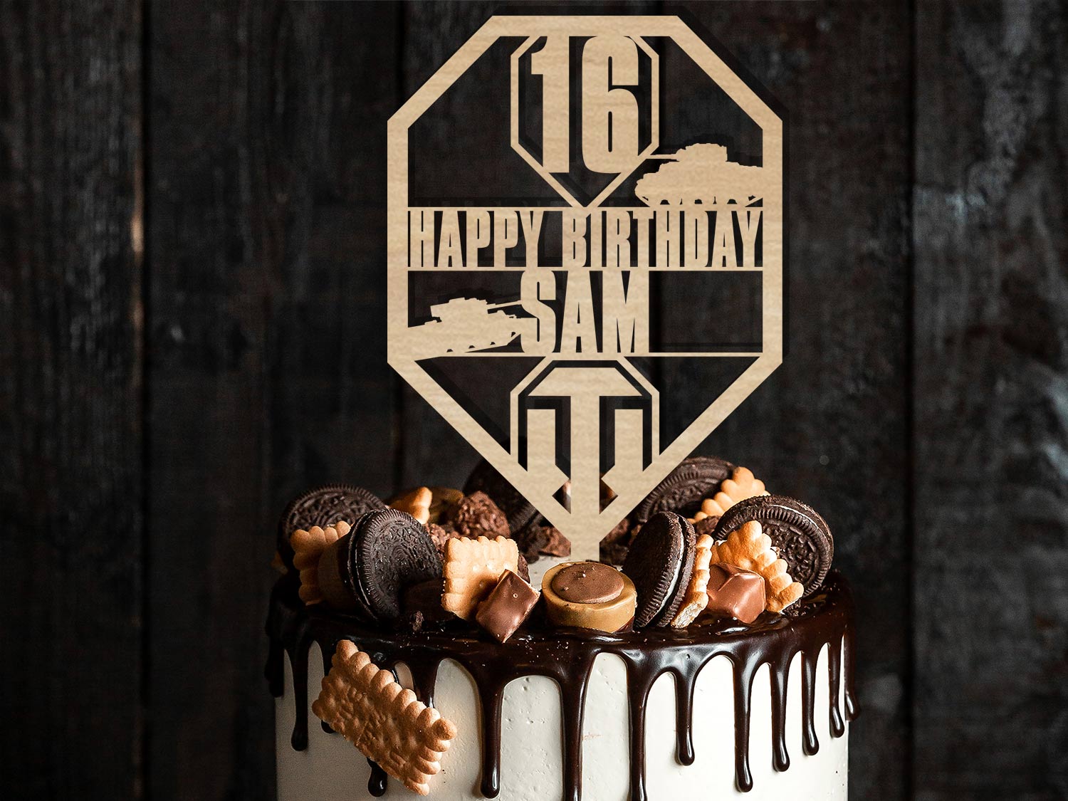 World Of Tanks Birthday Cake Topper Ireland