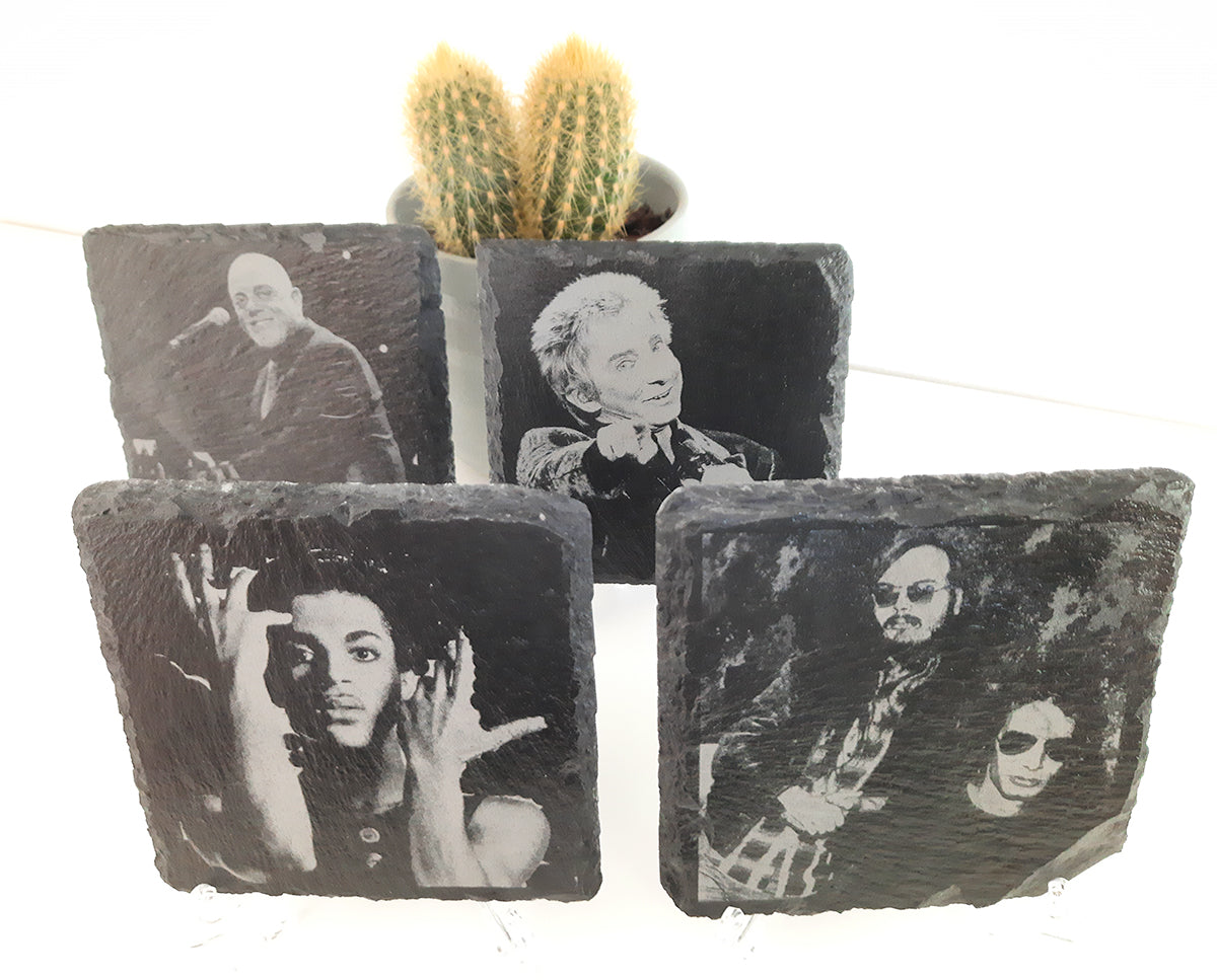 Engraved slate coaster - PG Factory