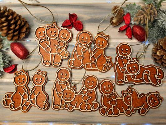 Pack of 6 - Threesome Sex Gingerbreads - Christmas Decoration - PG Factory