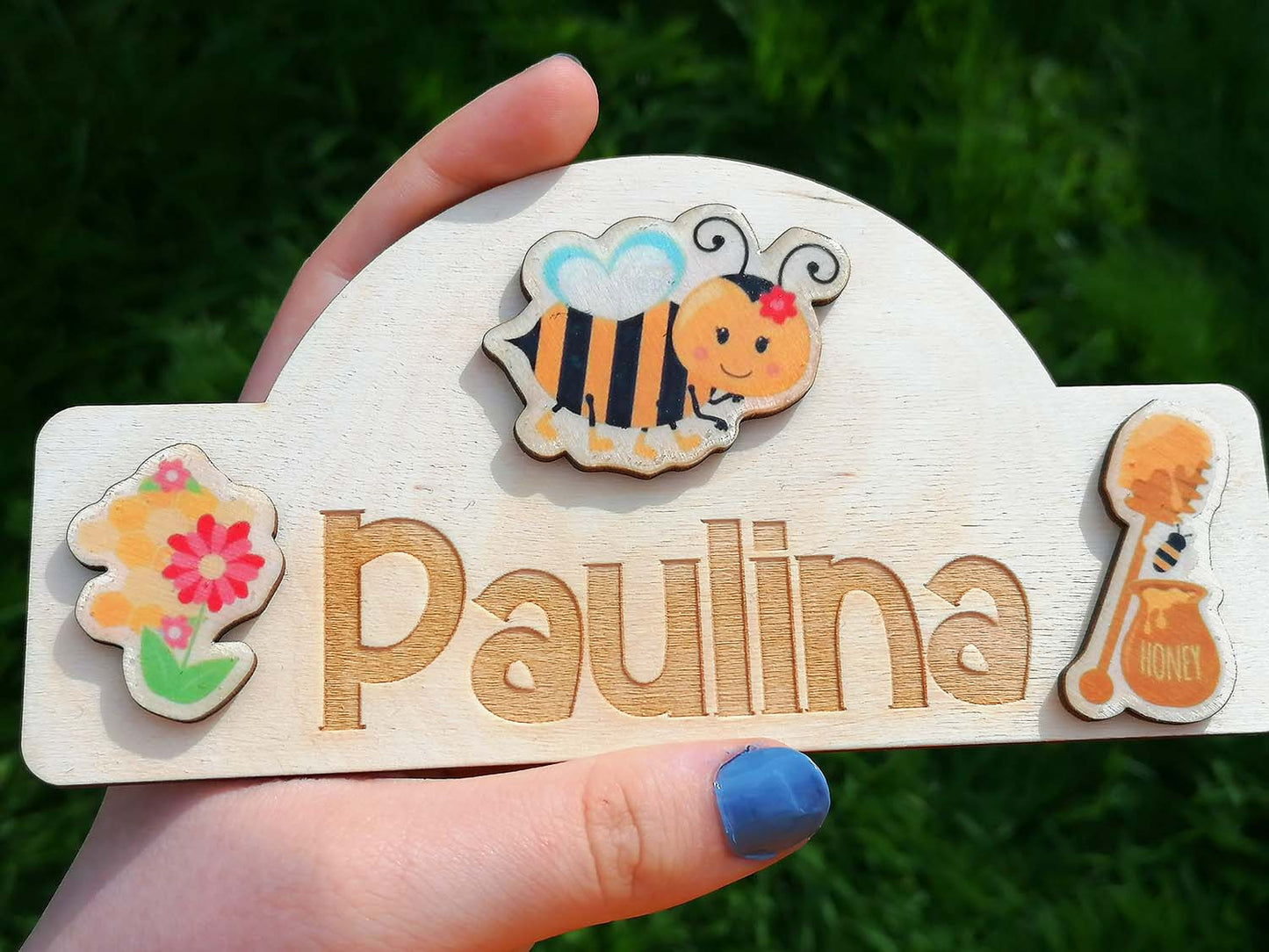 Bees Honey Child Room Sign