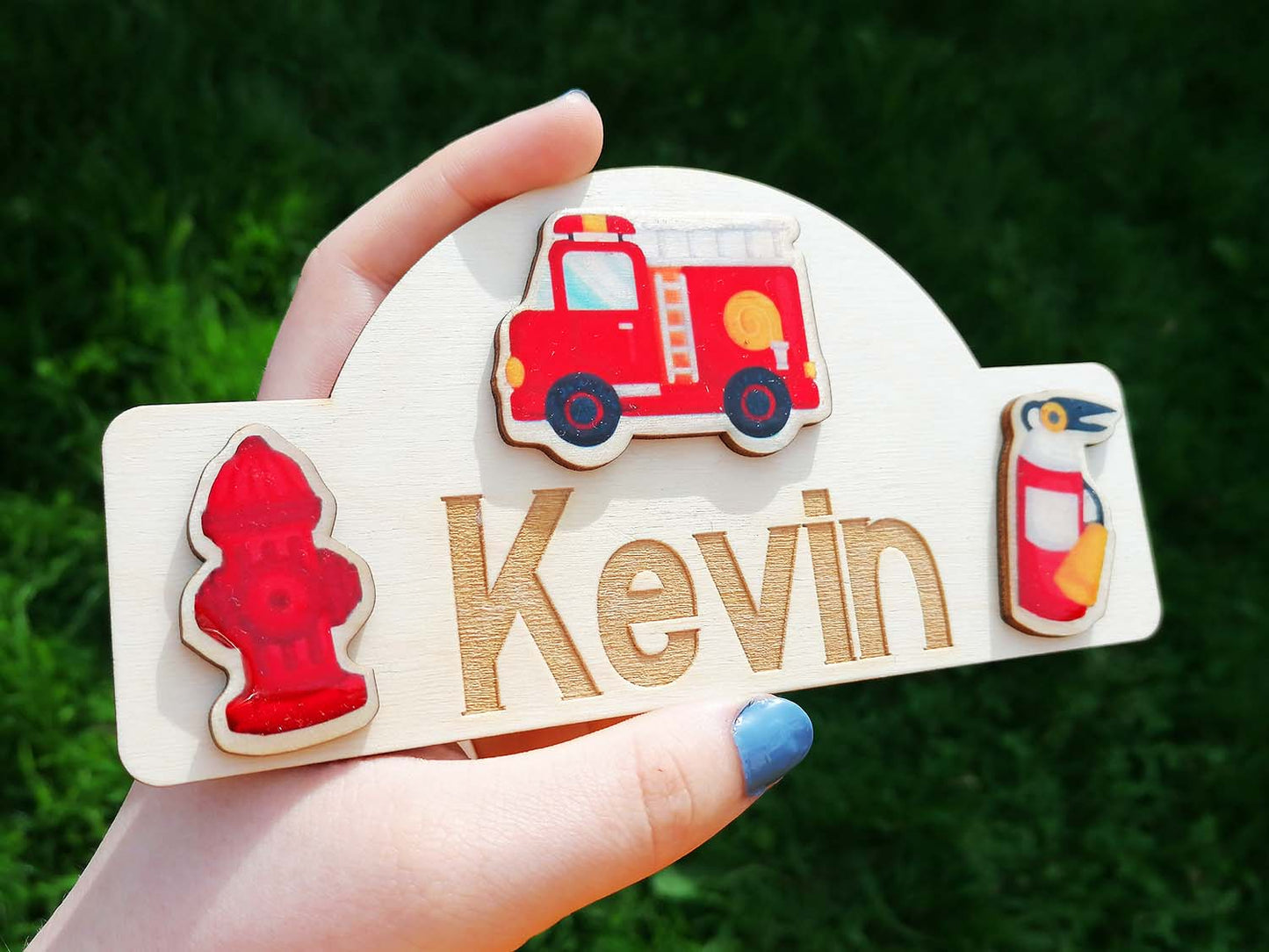 Firefighter Child Room Sign