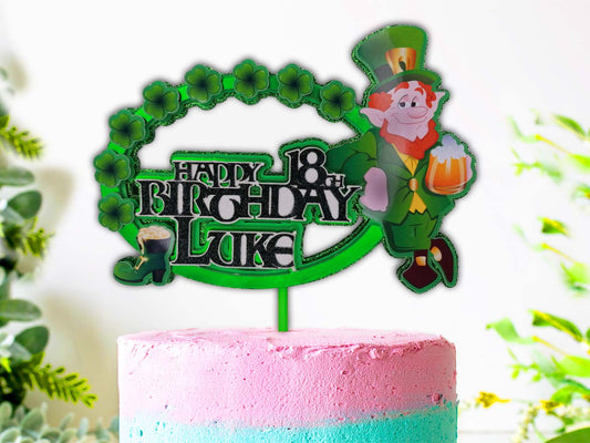 St Patrick Leprechaun Cake Topper