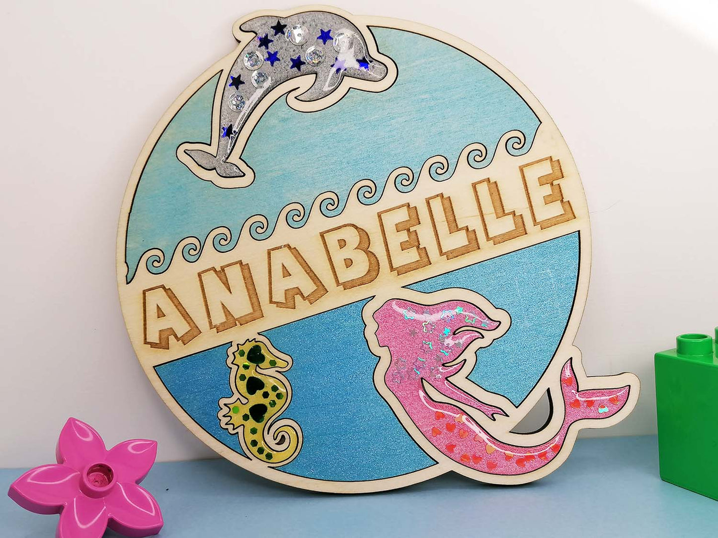 Pink Mermaid Child Bedroom Sign