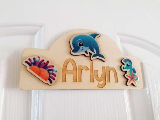 Delphin Child Room Sign