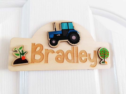 Farmer Themed Child Bedroom Sign