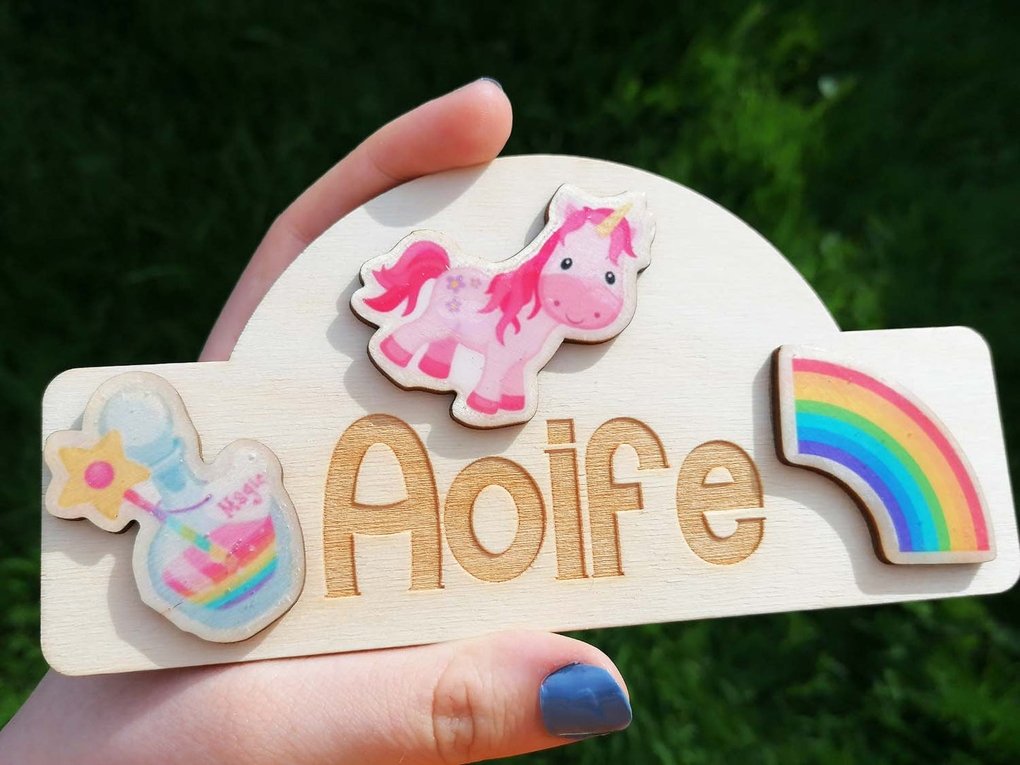 Unicorn Rainbow Child Room Sign Ireland