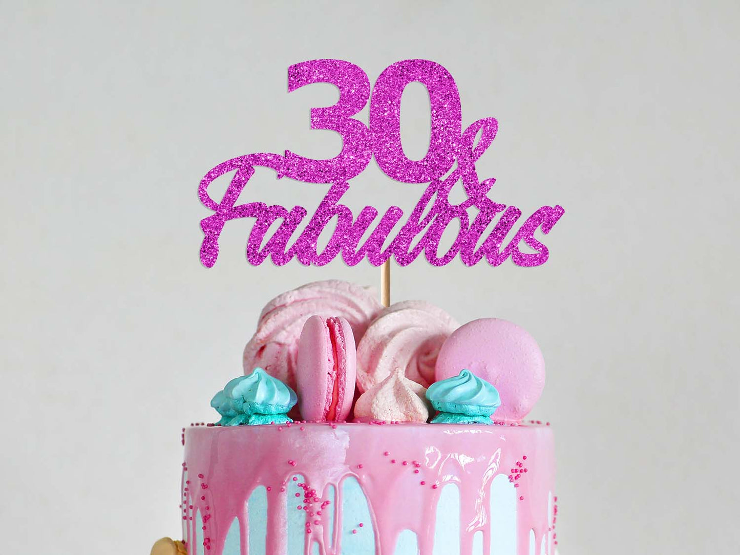 60 and Fabulous - Custom Age Cake Topper