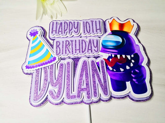 Among Us 3D Cake Topper