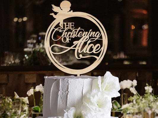 Baby Angel Christening Cake Topper Ireland