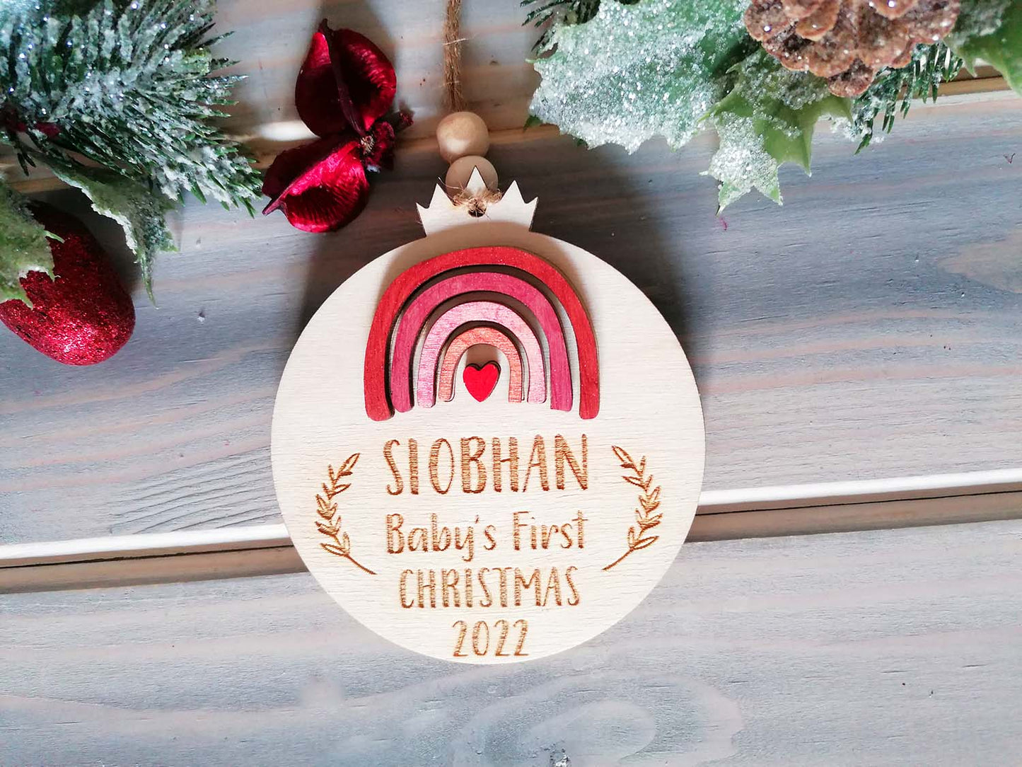 Baby Girl First Christmas Tree Decoration