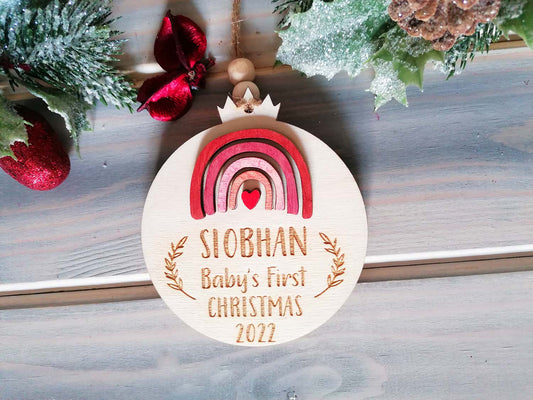 Baby Girl First Christmas Tree Decoration