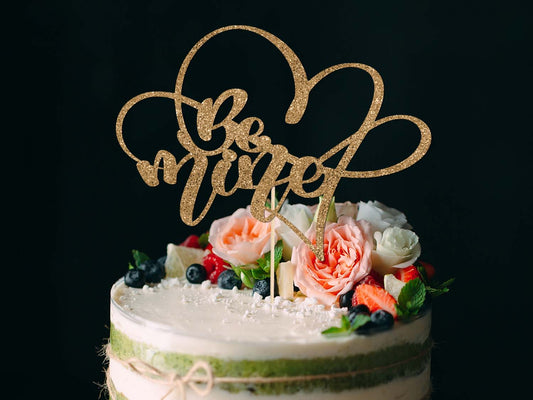 Be Mine Cake Topper Love Cake Topper for Engagement Ireland