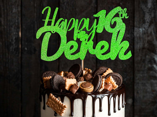 Birthday Cake Topper with Shamrock Dublin